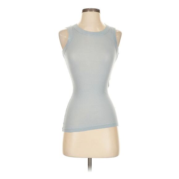 Bite Studios Cotton Tank Top Blue Cotton Sleeveless Small - Picture 2 of 5